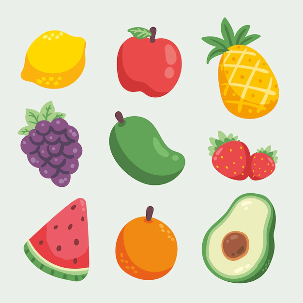 Free Vector | Hand drawn fruit collection
