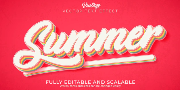 Free Vector | Vintage text effect