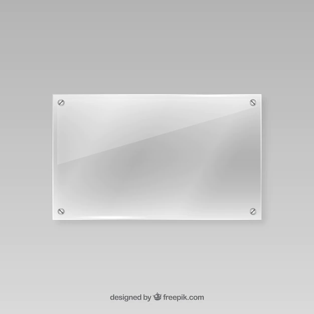 Free Vector | Glass frame in realistic style