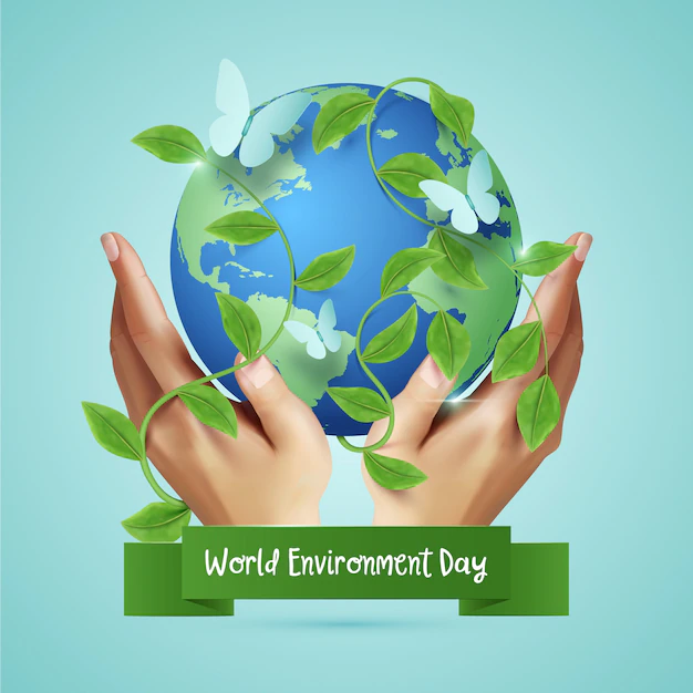 Free Vector | Realistic world environment day concept