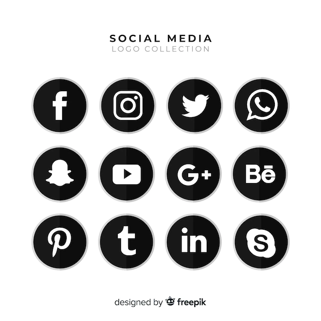 Free Vector | Social media logo collection