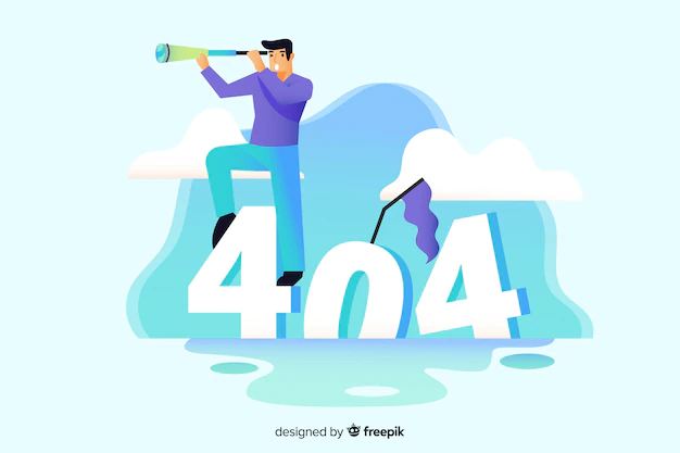 Free Vector | Error 404 concept for landing page
