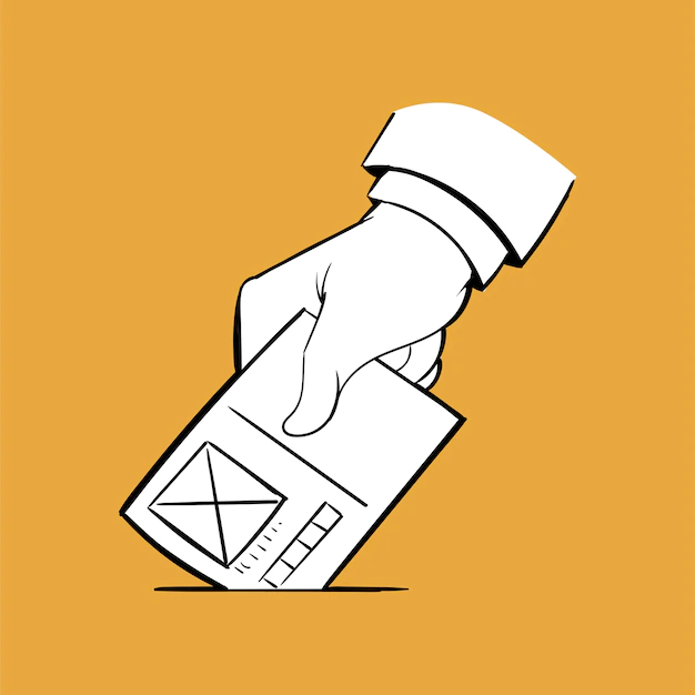 Free Vector | Hand drawing illustration of election concept