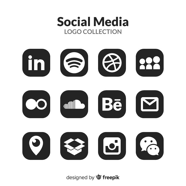 Free Vector | Social media logo collection