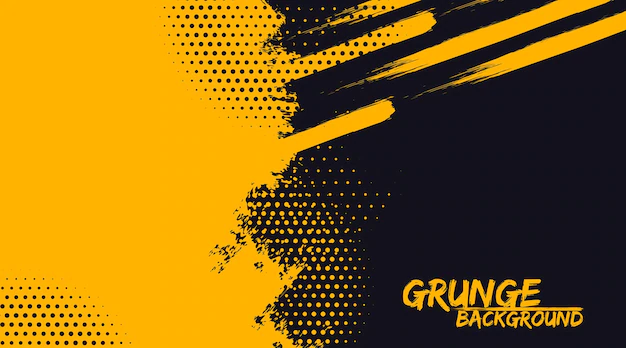 Free Vector | Abstract dark blue and yellow grunge texture background