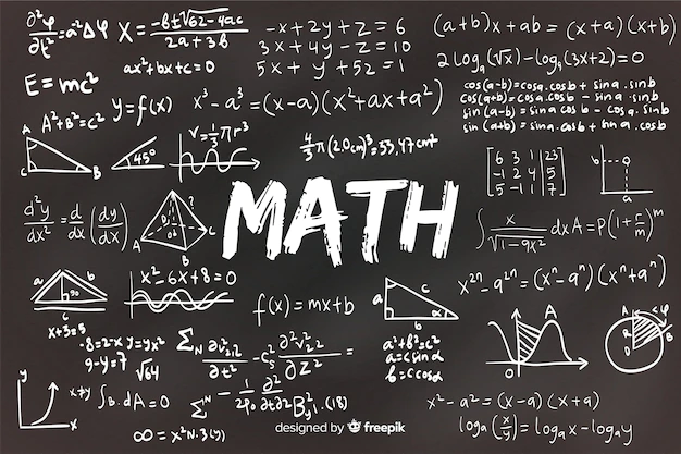 Free Vector | Math chalkboard background