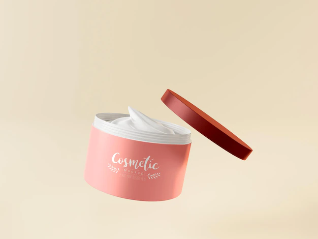 Free PSD | Cosmetic product packaging mockup