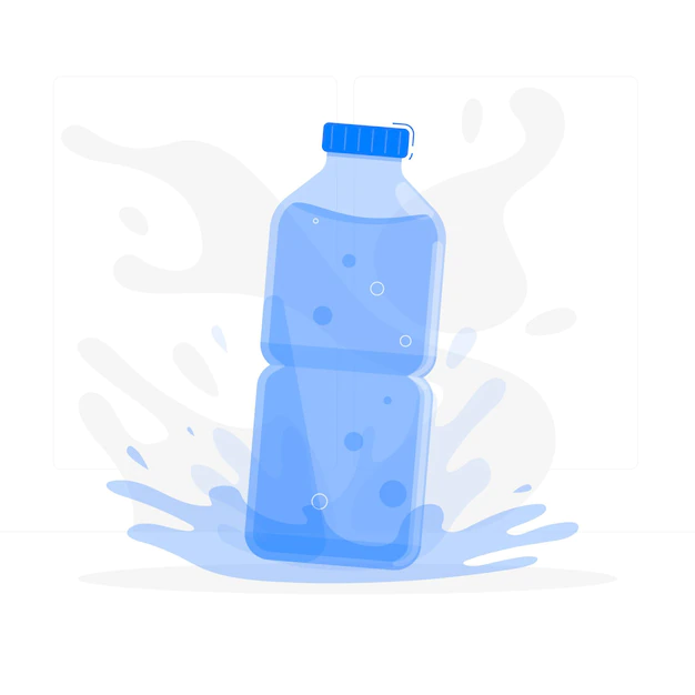Free Vector | Bottle of water concept illustration