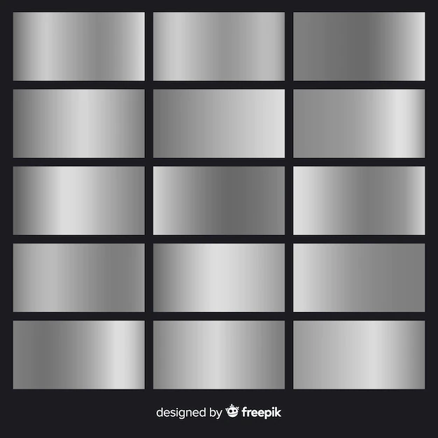 Free Vector | Silver gradient pack