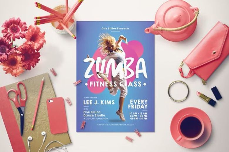 Zumba Fitness Flyer free download