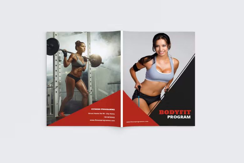 Bodyfit - A4 Fitness & Gym Brochure Template free download