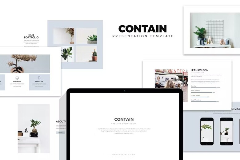 Contain-Simple - Minimal-Business-Powerpoint-free-download