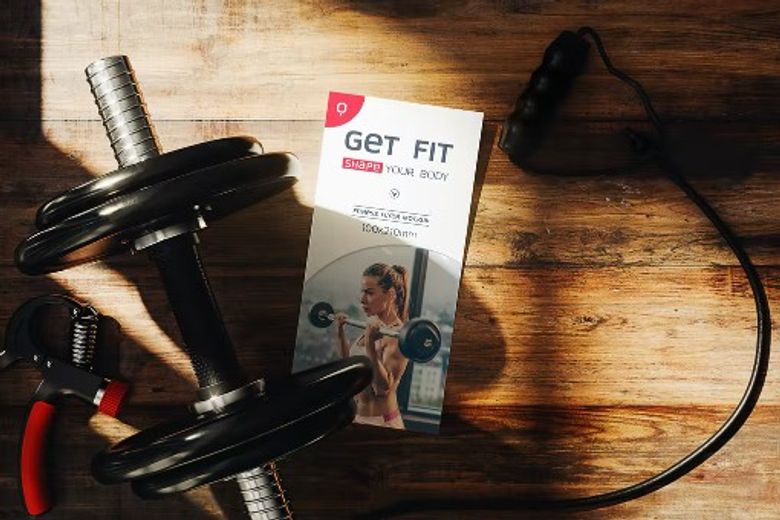 DL Fitness Flyer Mockup free download 