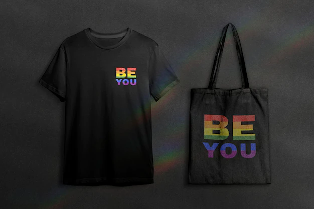 Free PSD | Apparel mockup psd with t shirt and tote bag