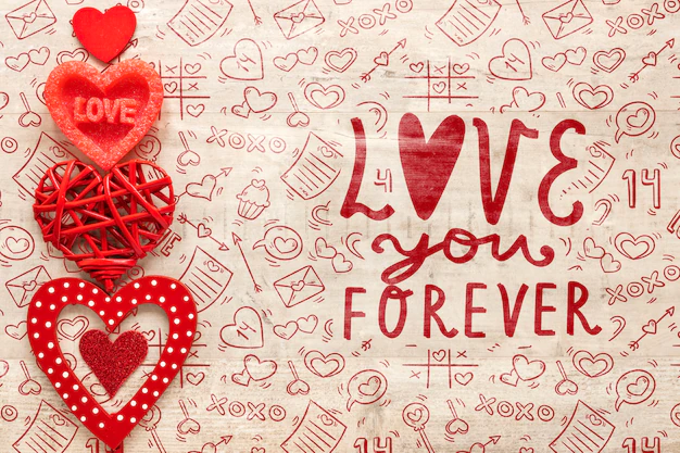 Free PSD | Beautiful valentine's day concept