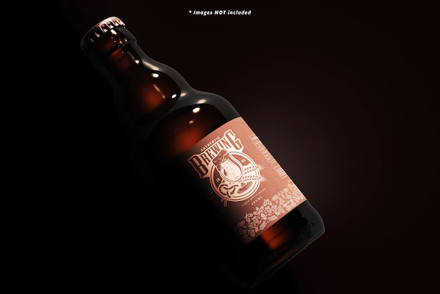 Free PSD | Beer bottle mockup