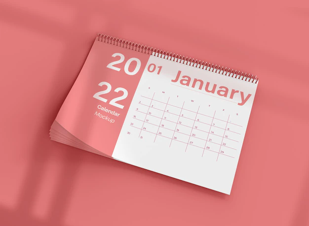 Free PSD | Calendar mockup