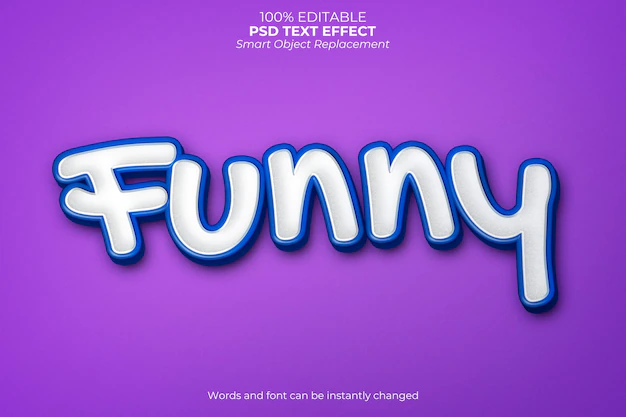 Free PSD | Funny text effect
