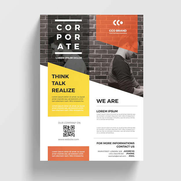 Free PSD | Modern corporate flyer template