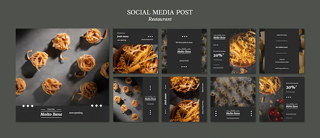 Free PSD | Restaurant instagram post template