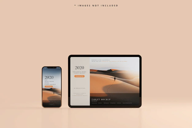 Free PSD | Smart phone and tablet mockup
