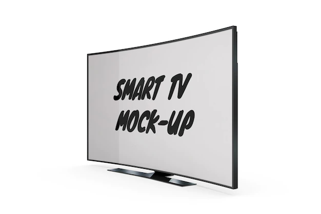 Free PSD | Smart tv mock-up isolated