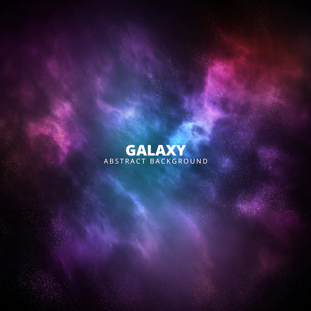 Free PSD | Square purple and pink galaxy abstract background