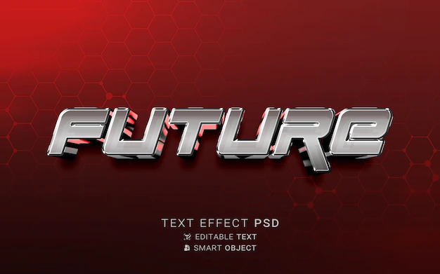 Free PSD | Text effect future design