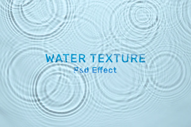 Free PSD | Water texture psd effect, photoshop add-on