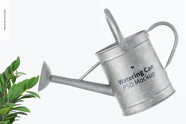 Free PSD | Watering can mockup