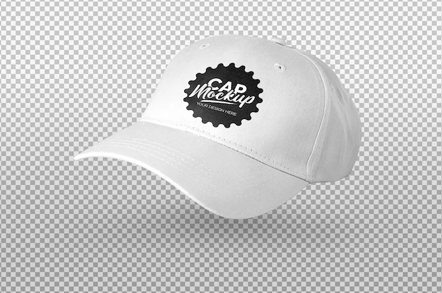 Free PSD | White cap mockup