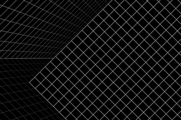 Free Vector | 3d wireframe grid room background