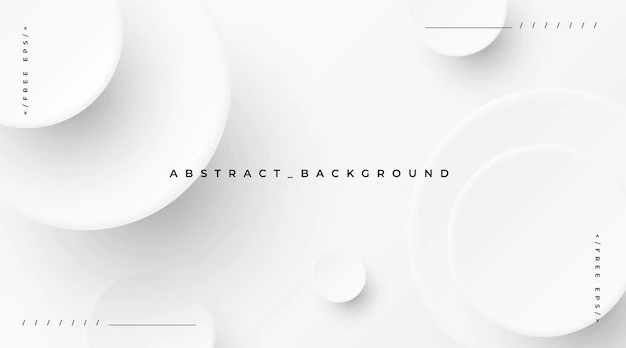 Free Vector | Abstract and minimalist white background with neumorphism elements