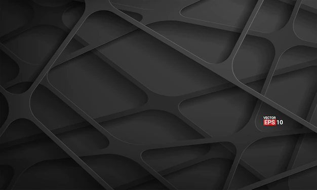 Free Vector | Abstract black stripes tech background