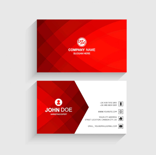 Free Vector | Abstract business card template beautiful design