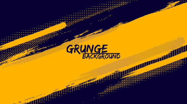 Free Vector | Abstract dark blue and yellow grunge texture background