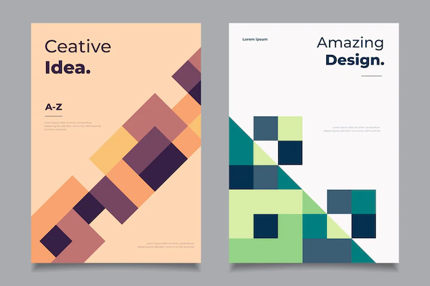 Free Vector | Abstract geometric business cover collection