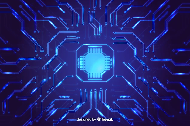 Free Vector | Abstract gradient circuit board background