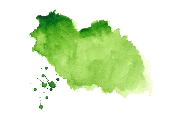 Free Vector | Abstract green watercolor splatter stain texture background design
