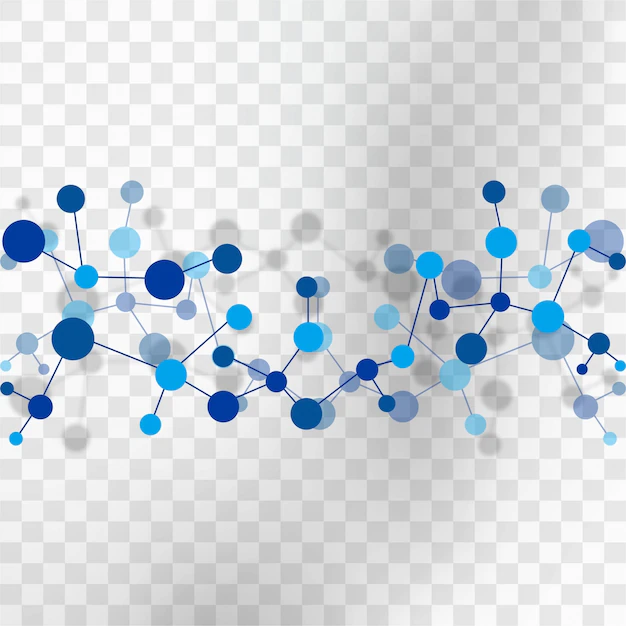 Free Vector | Abstract molecules background