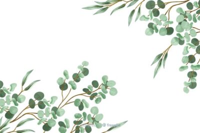 Free Vector | Abstract painted leaves background frame