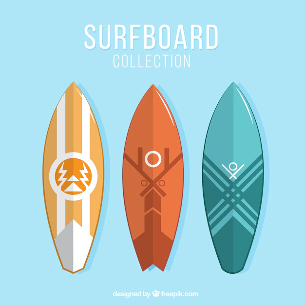 Free Vector | Abstract surfboards