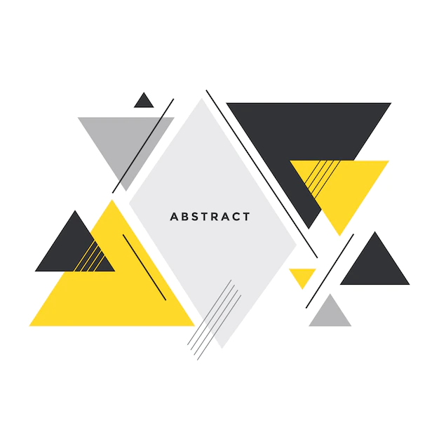 Free Vector | Abstract triangle background in memphis style