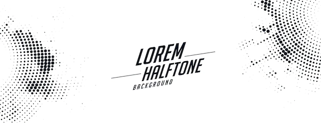 Free Vector | Abstract white halftone banner texture