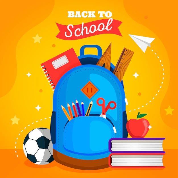 Free Vector | Back to school background flat design