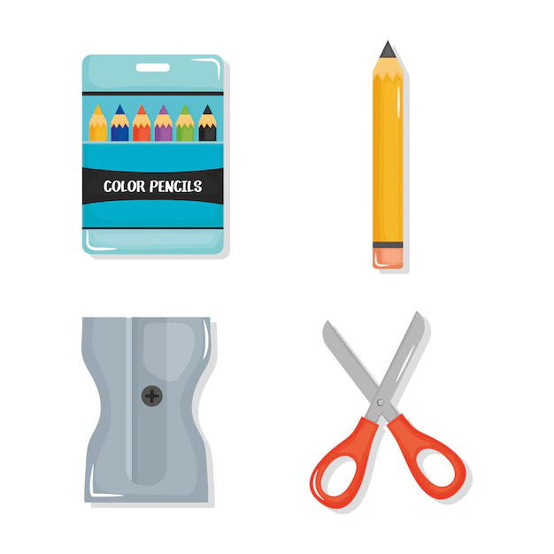 Free Vector | Back to school set icons