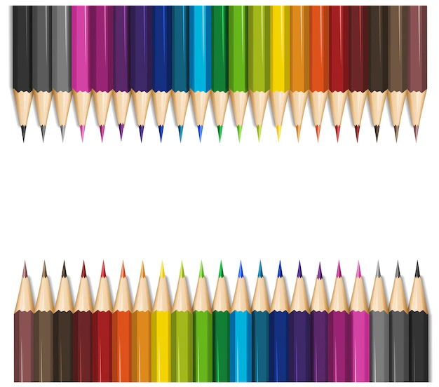Free Vector | Background design with color pencils