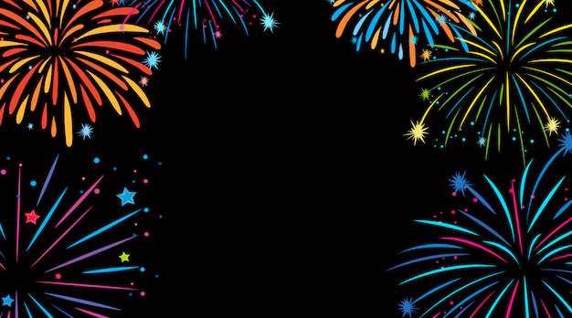 Free Vector | Background design with colorful fireworks