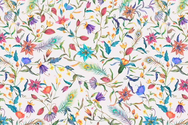 Free Vector | Background of floral pattern