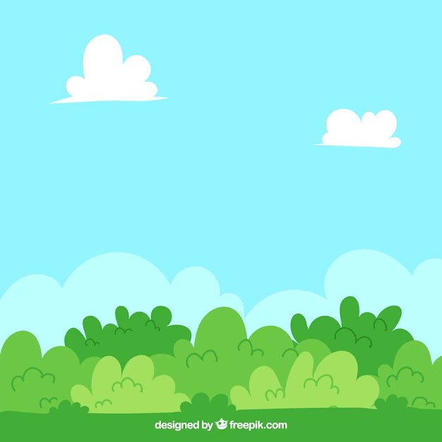 Free Vector | Background with bushes in green tones